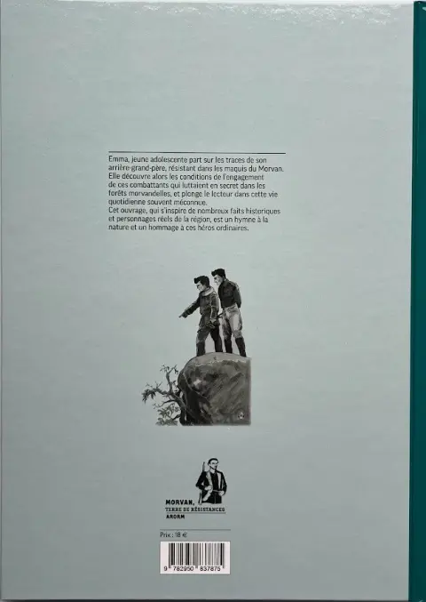 Verso de l'album Jeunesses au Maquis Résistance en Morvan