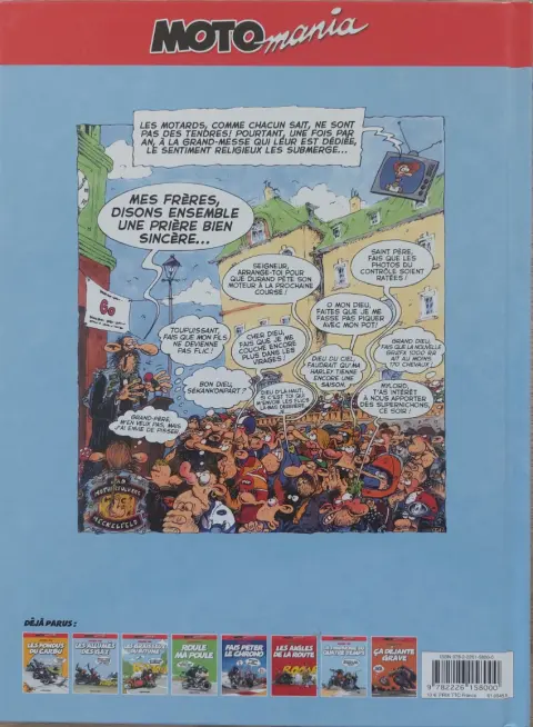 Verso de l'album Moto mania Tome 7 La symphonie du quatre temps