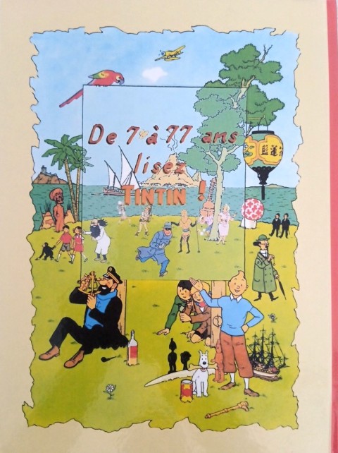 Verso de l'album Tintin Tintin chez les geeks