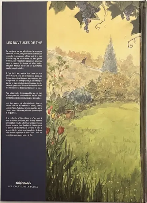 Verso de l'album Les buveuses de thé