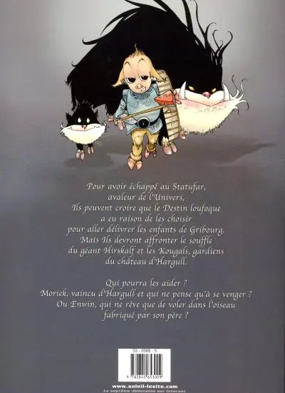 Verso de l'album Enwin Tome 1 Les enfants de Gribourg