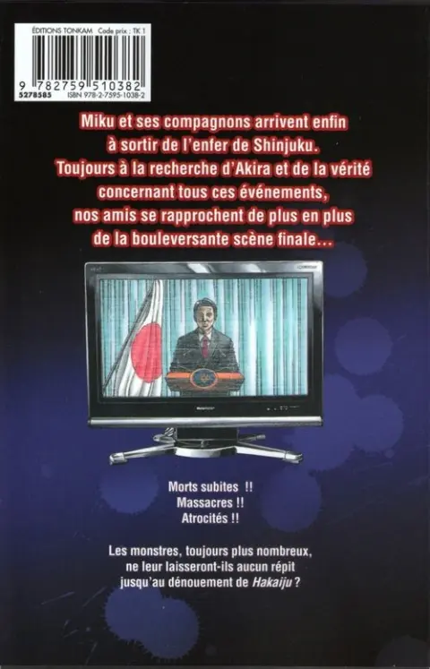 Verso de l'album Hakaiju 9
