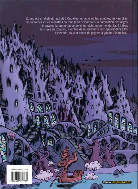 Verso de l'album Karma Tome 1 Outrelieu