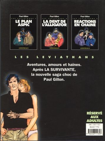 Verso de l'album Les Léviathans Tome 3 Réaction en chaîne