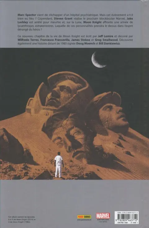 Verso de l'album Moon Knight Tome 2 Incarnations