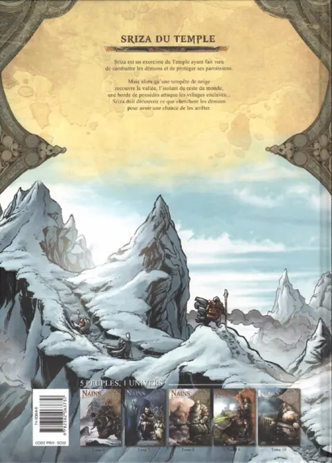 Verso de l'album Nains Tome 8 Sriza du Temple