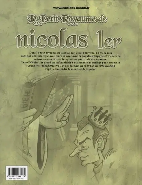 Verso de l'album Le Petit royaume de Nicolas 1er Tome 1 Le voyou de la monarchie