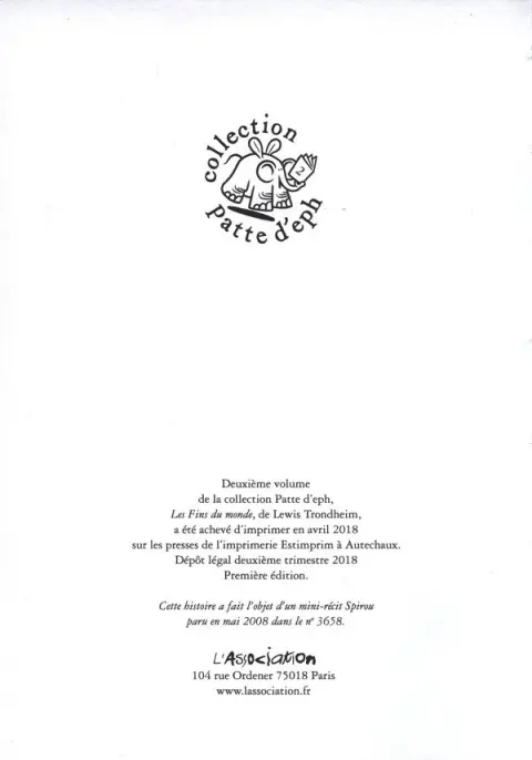 Autre de l'album Les Fins du monde