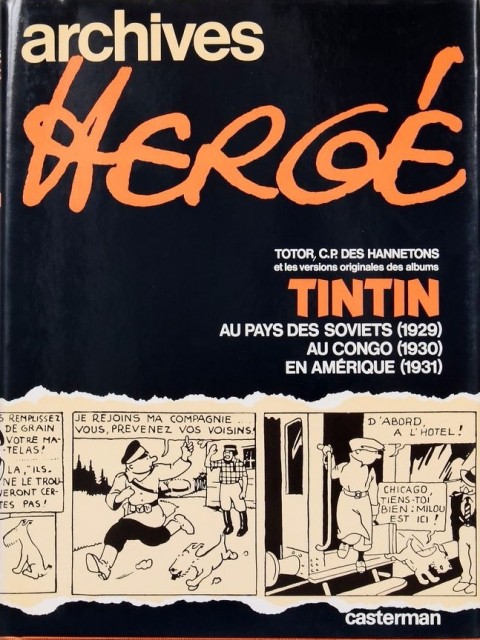 Archives Hergé Tome 1