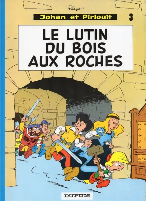 Couverture de l'album Johan et Pirlouit Tome 3 Le lutin du bois aux roches