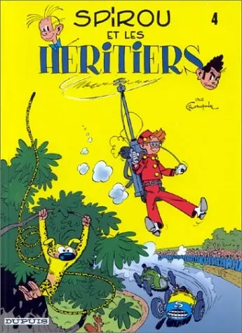 Couverture de l'album Spirou et Fantasio Tome 4 Spirou et les héritiers