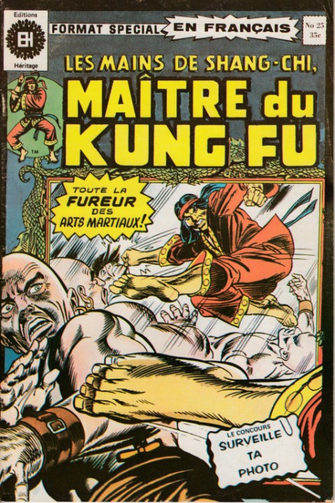 Couverture de l'album Les Mains de Shang-Chi, maître du Kung-Fu N° 25 Le combat sans merci