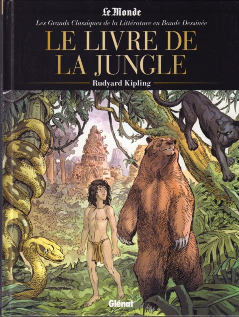 Couverture de l'album Les Grands Classiques de la littérature en bande dessinée Tome 6 Le livre de la jungle