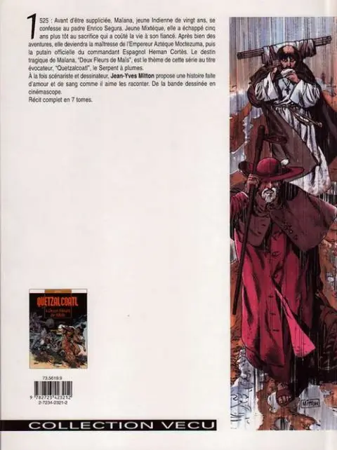 Verso de l'album Quetzalcoatl Tome 1 Deux fleurs de maïs