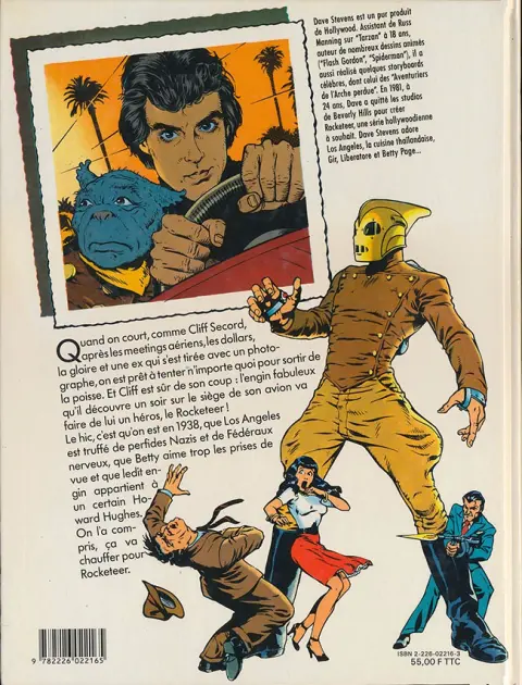 Verso de l'album Rocketeer Tome 1