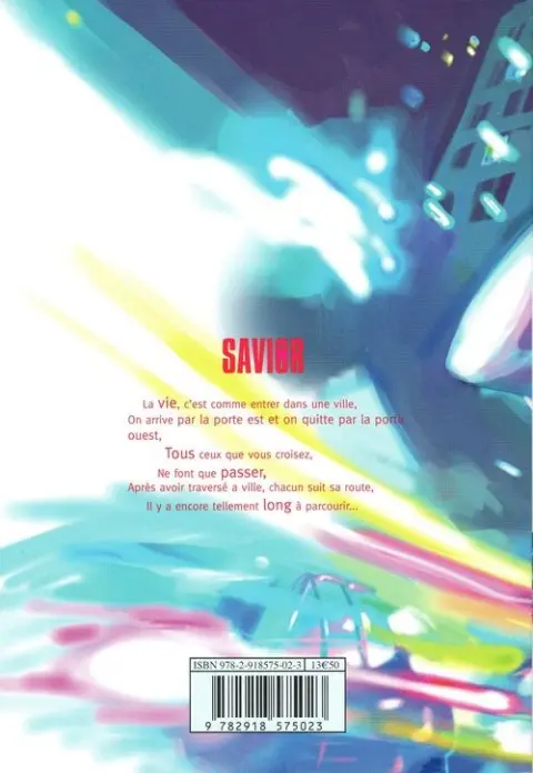 Verso de l'album Savior