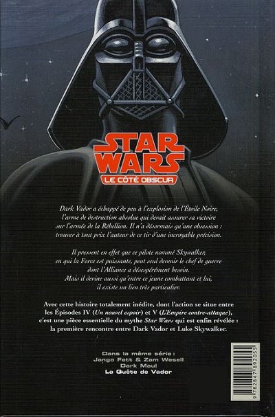 Verso de l'album Star Wars - Le côté obscur Tome 3 La Quête de Vador