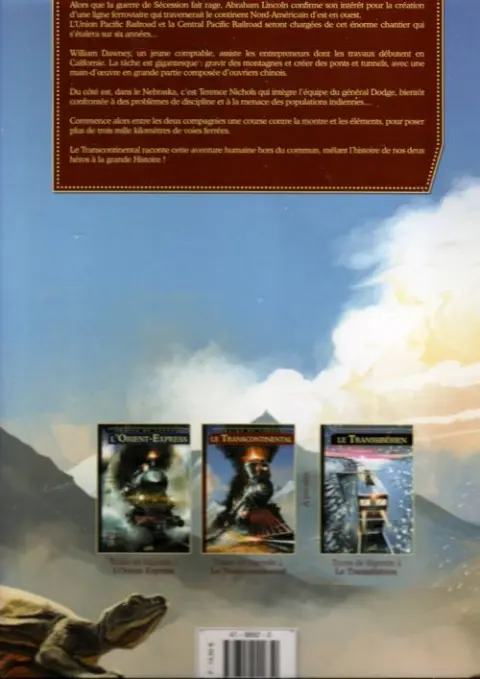 Verso de l'album Trains de légende Tome 2 Le Transcontinental