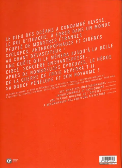 Verso de l'album Ulysse