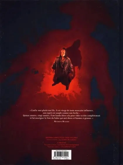 Verso de l'album La Voie du Sabre Tome 1 Les Cendres de l'enfance