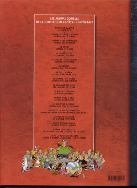 Verso de l'album Astérix L'Intégrale Volume 4 Le devin - Astérix en Corse