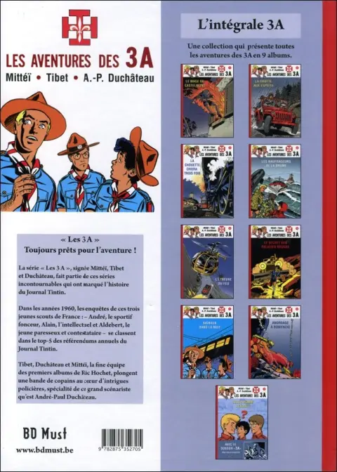 Verso de l'album Les aventures des 3 A Tome 5 Abordage à Bonifacio