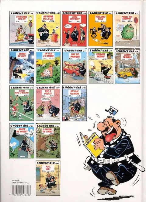Verso de l'album L'Agent 212 Tome 5 Poulet aux amendes