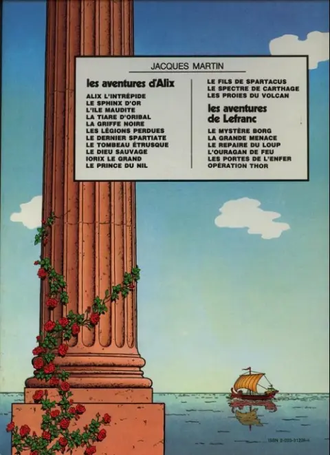 Verso de l'album Alix Tome 2 Le Sphinx d'or