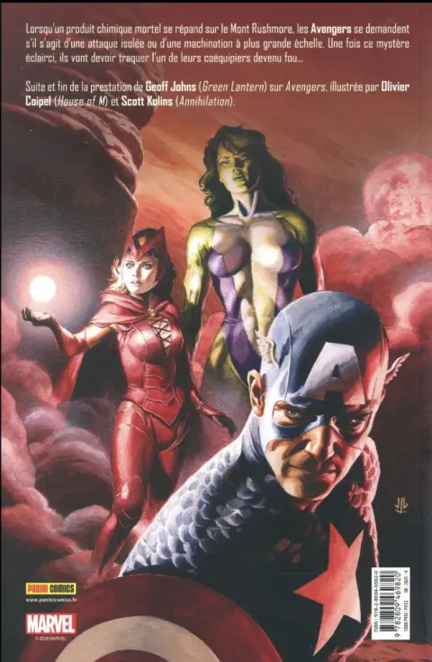 Verso de l'album Avengers Tome 2 Zone rouge