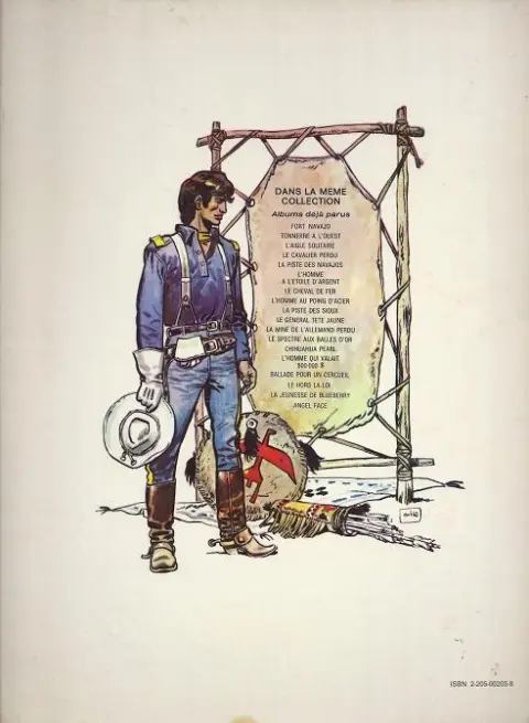 Verso de l'album Blueberry Tome 1 Fort Navajo
