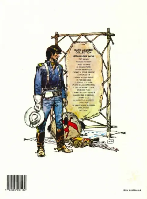 Verso de l'album Blueberry Tome 6 L'homme à l'étoile d'argent