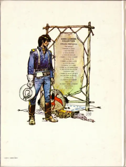 Verso de l'album La Jeunesse de Blueberry Tome 2 Un yankee nommé Blueberry