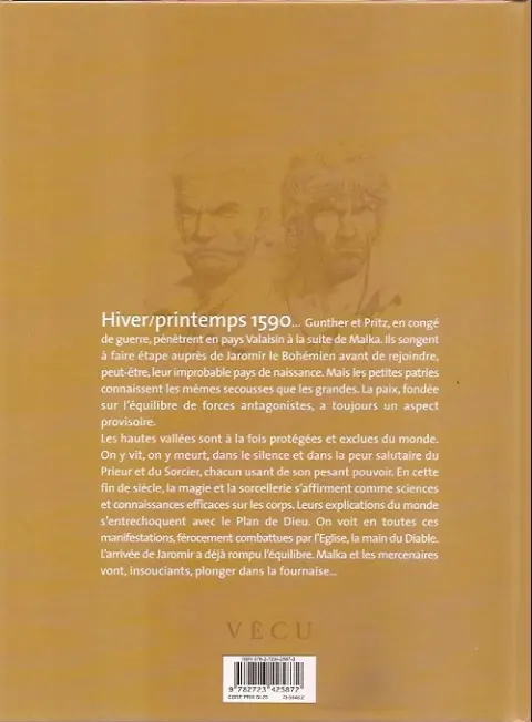 Verso de l'album Les Chemins de Malefosse Tome 6 Tschäggättä