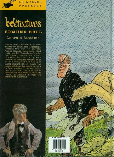 Verso de l'album Les enquêtes d'Edmund Bell Tome 5 Le train fantôme