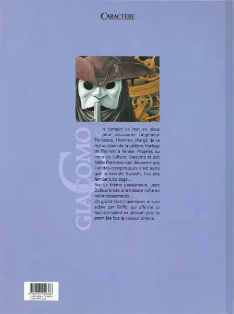 Verso de l'album Giacomo C. Tome 9 L'heure qui tue