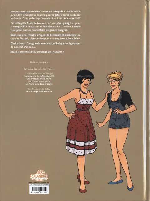 Verso de l'album Les aventures de Betsy Tome 1 Le Sortilège de l'Atalante