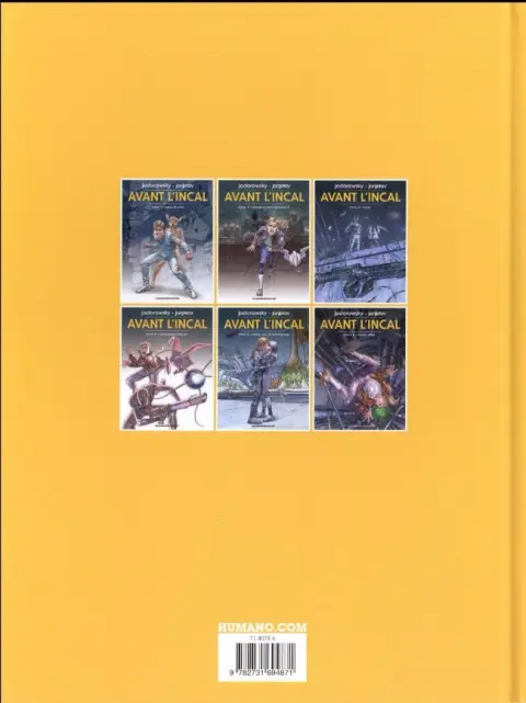 Verso de l'album Avant l'Incal Tome 6 Suicide allée