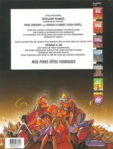 Verso de l'album Jim et ses copains Tome 10 Nos pires fêtes foireuses