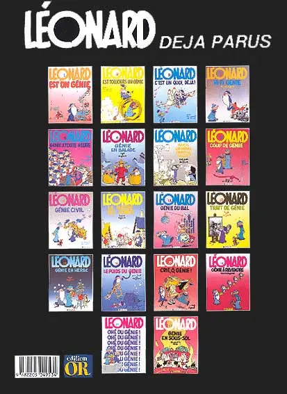 Verso de l'album Léonard Tome 2 Léonard est toujours un génie