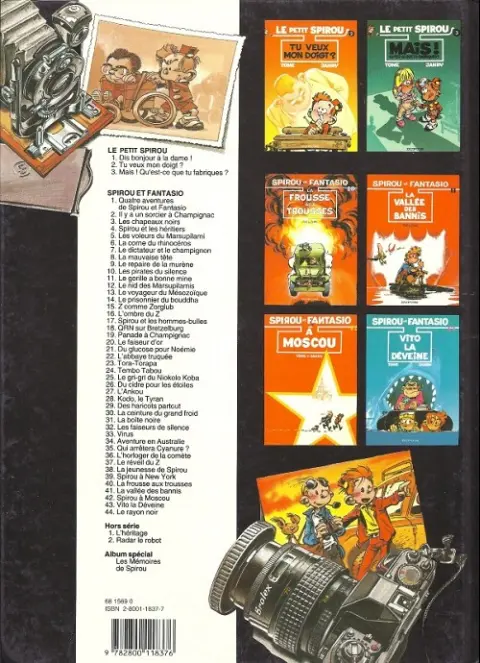 Verso de l'album Le Petit Spirou Tome 2 Tu veux mon doigt ?