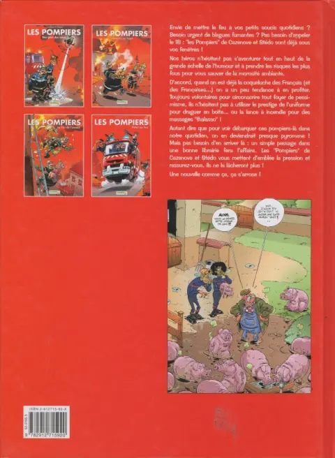 Verso de l'album Les Pompiers Tome 2 hommes au foyer
