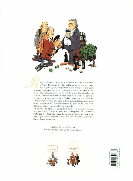 Verso de l'album La Trilogie bordelaise Tome 1 Robert Parker - Les Sept Péchés Capiteux