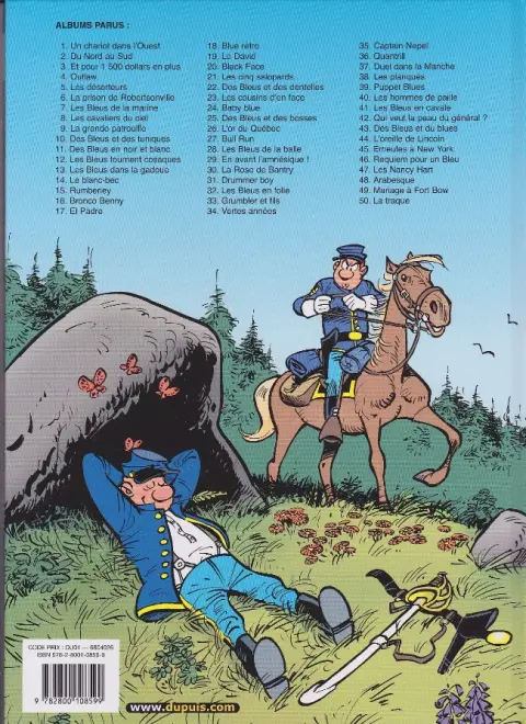 Verso de l'album Les Tuniques Bleues Tome 2 Du nord au sud