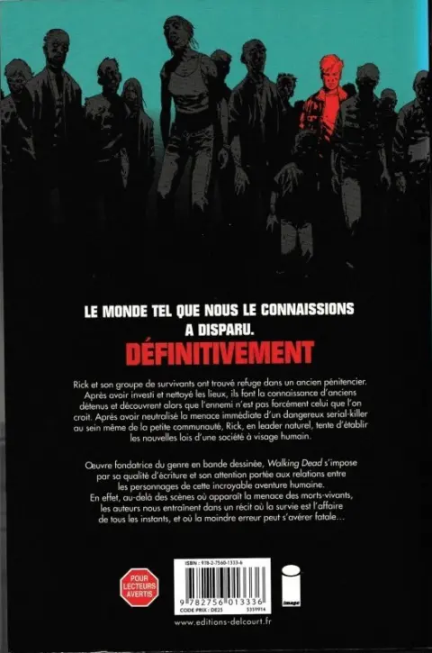 Verso de l'album Walking Dead Tome 4 Amour et mort