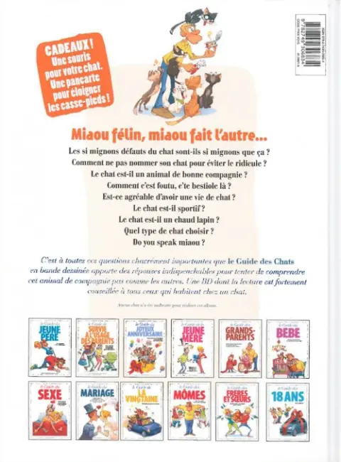 Verso de l'album Le Guide Tome 40 Le guide des chats