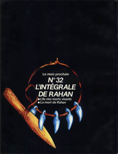 Verso de l'album L'Intégrale de Rahan N° 31