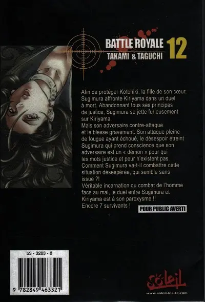 Verso de l'album Battle Royale 12