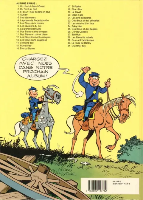 Verso de l'album Les Tuniques Bleues Tome 31 Drummer Boy