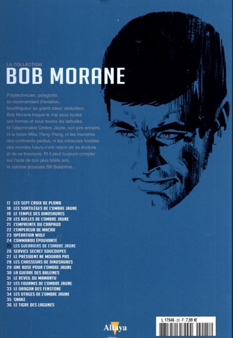 Verso de l'album Bob Morane La collection - Altaya Tome 25 Les Guerriers de l'Ombre Jaune