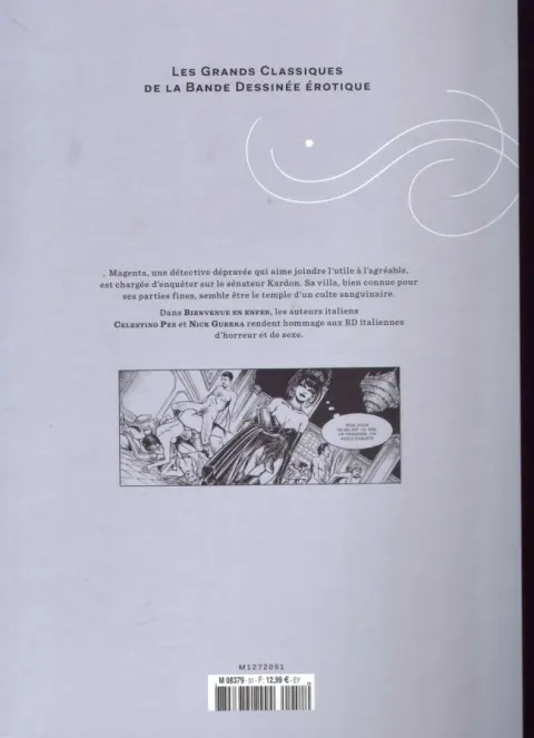 Verso de l'album Les Grands Classiques de la Bande Dessinée Érotique - La Collection Tome 51 Bienvenue en enfer